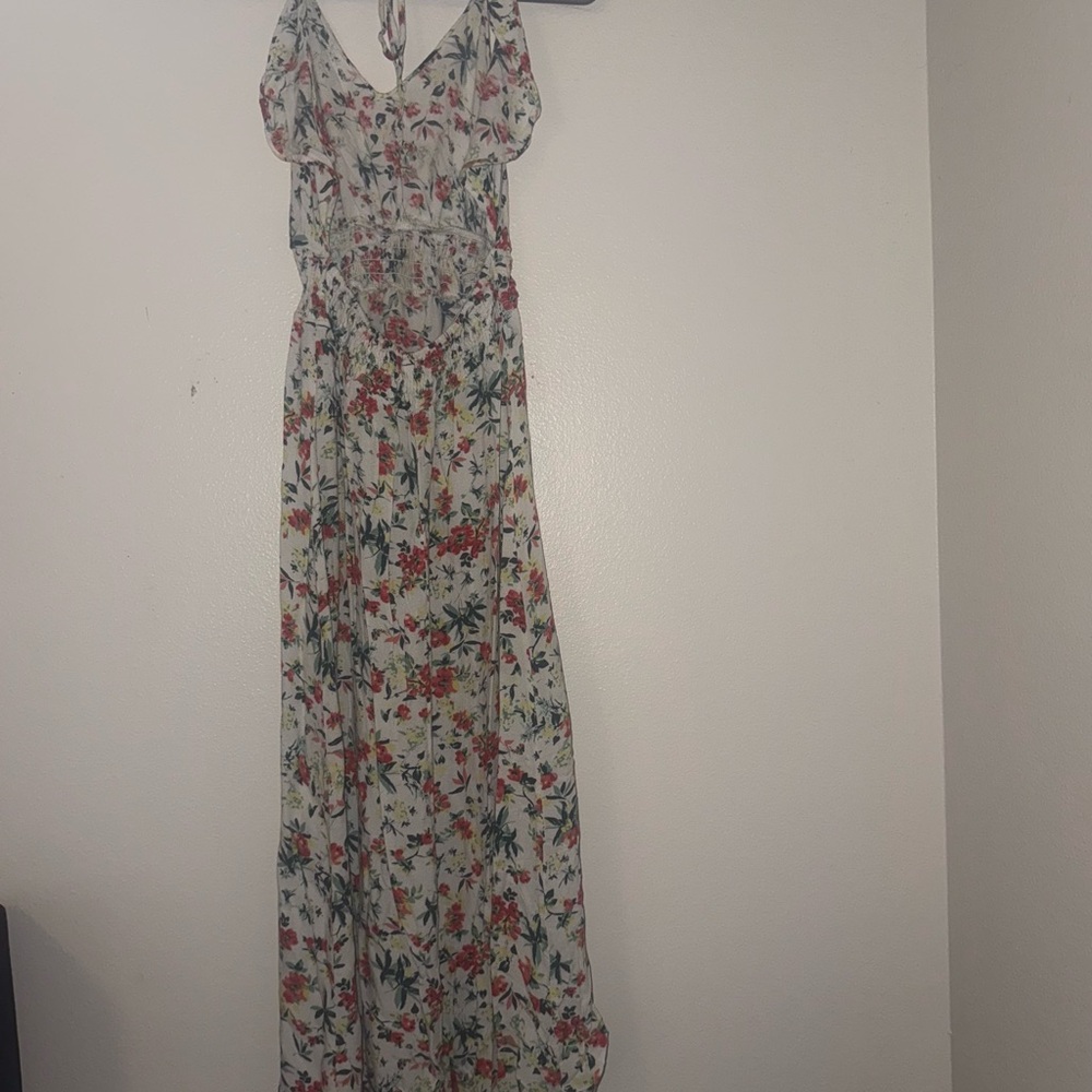 Lush Style Finds Floral Print Halter Dress